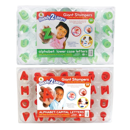 Center Enterprises Ready2Learn Giant Stampers, Alphabet Letters, 56 Pieces 6713